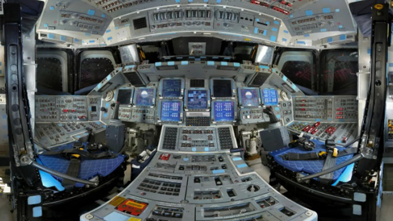 inside space shuttle